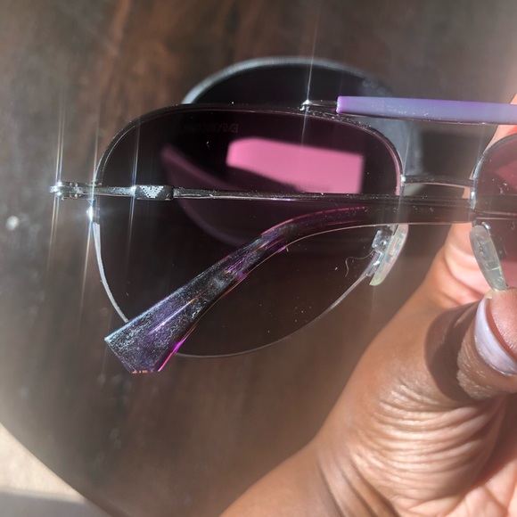 Emporio Armani Purple Aviator Sunglasses - Picture 4 of 8